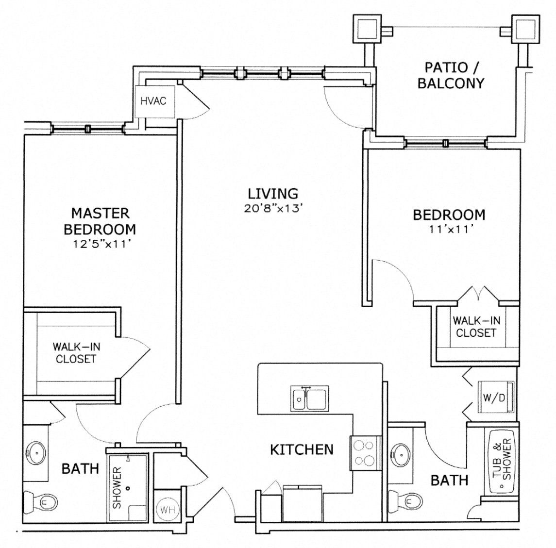 E1 Floorplan at Paragon Place at Bishops Bay